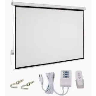 Projector screen electric roll